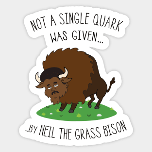 Neil deGrasse Tyson / Bison Sticker